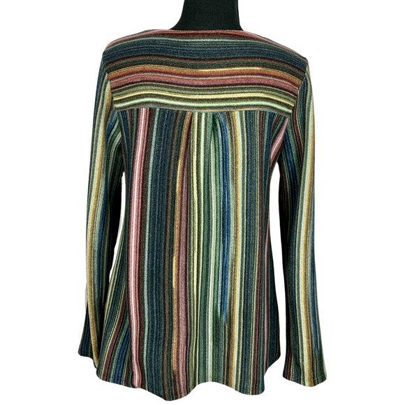 2/$20 - Long Sleeve Colorful Striped Top - Picture 3 of 7